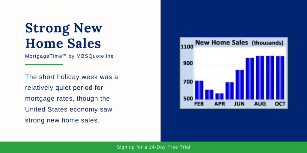 Strong New Home Sales MBSQuoteline